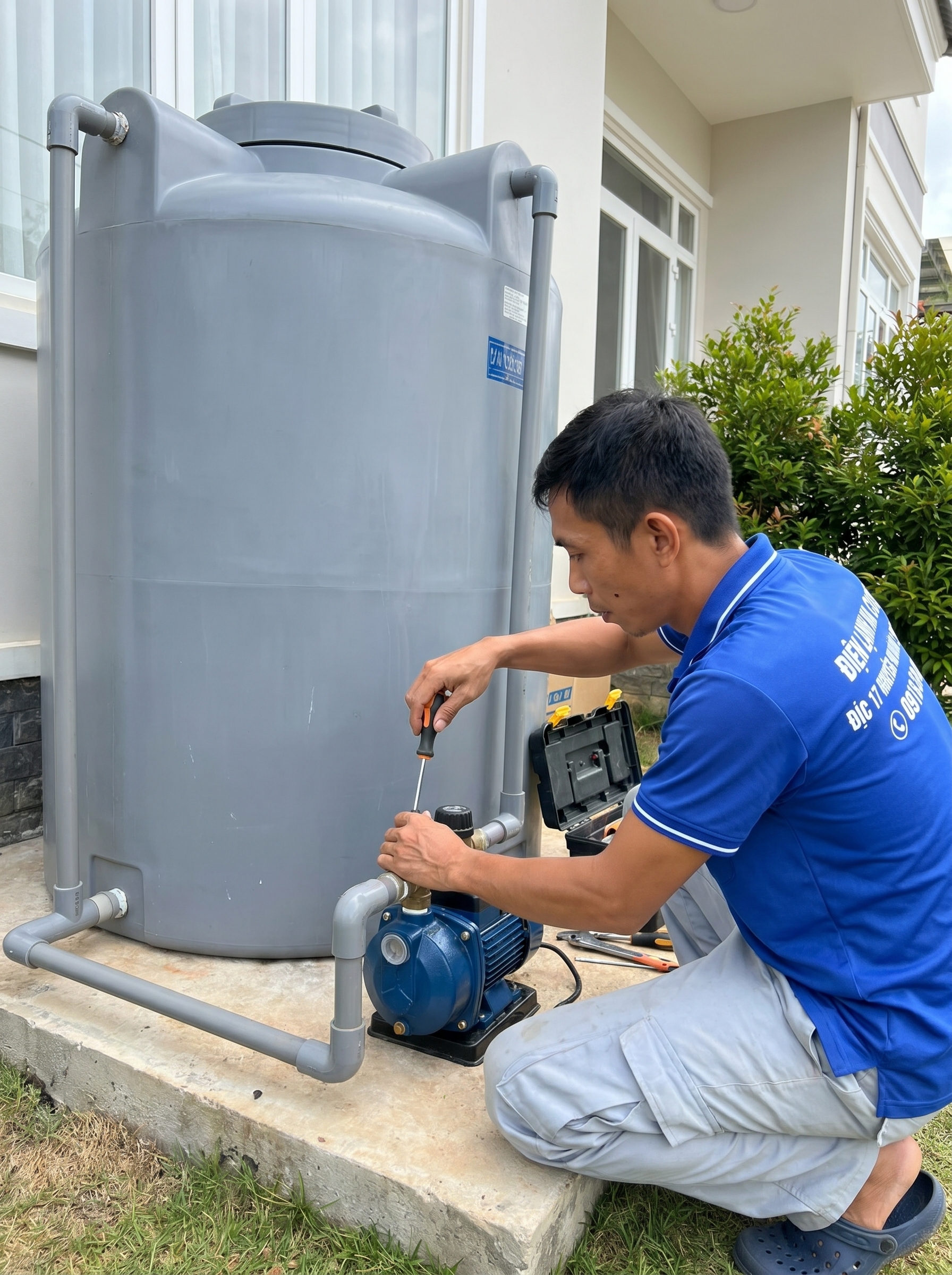 Lắp Đặt Máy Bơm Tăng Áp